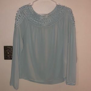 Baby blue blouse